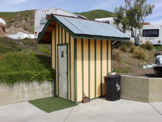 Davenport storage bathroom