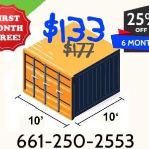 10x10 Indoor Storage. Spring Special pricing.