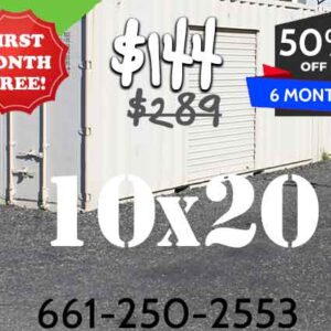 10x20 Indoor Storage