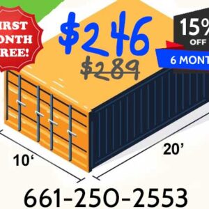 10x20 Indoor Storage. Spring Special pricing.