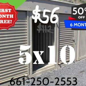 5x10 Indoor Storage