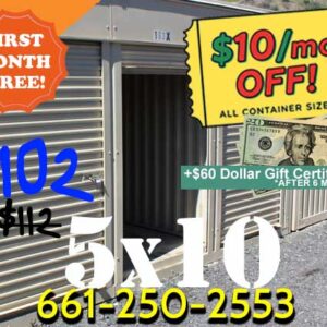 image of 5x10 indoor storage