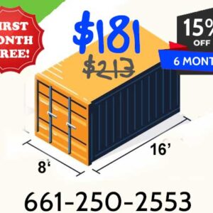 8x16 Indoor Storage. Spring Special pricing.
