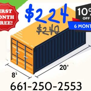 8x20 Indoor Storage. Spring Special pricing.