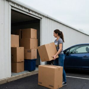 indoor storage unit with drive-up access