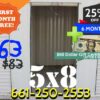 image of 5x8 indoor storage container